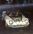 La mitica Lancia Strato durante il Rally di Montecarlo.