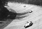 Monza Autodrome - The banking during the Italian Grand Prix 1955.