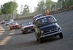 Autodromo di Monza - Coppa Inter Europa 2005. Sfilata di vetture sulla pista sopraelevata.