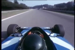 Jacques Laffite on board at Monza during the 1978 GP practice. 